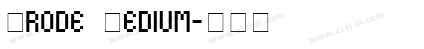 Erode Medium字体转换
